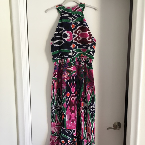 NWT Saloni silk cocktail dress M 10 - Picture 4 of 16